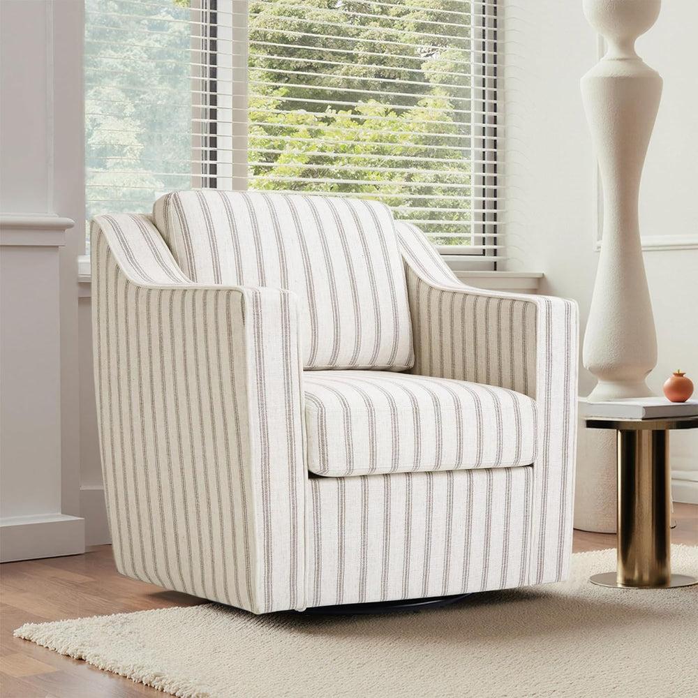 Swivel Accent Chair Set of 2, Fabric Upholstered Arm Chair for Living Room, M...