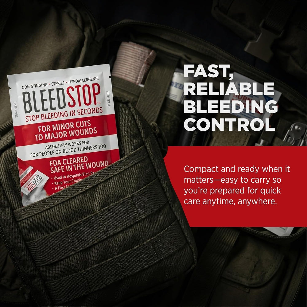 BleedStop First Aid Bleeding Control Powder – Rapid Blood Clotting for Seriou...