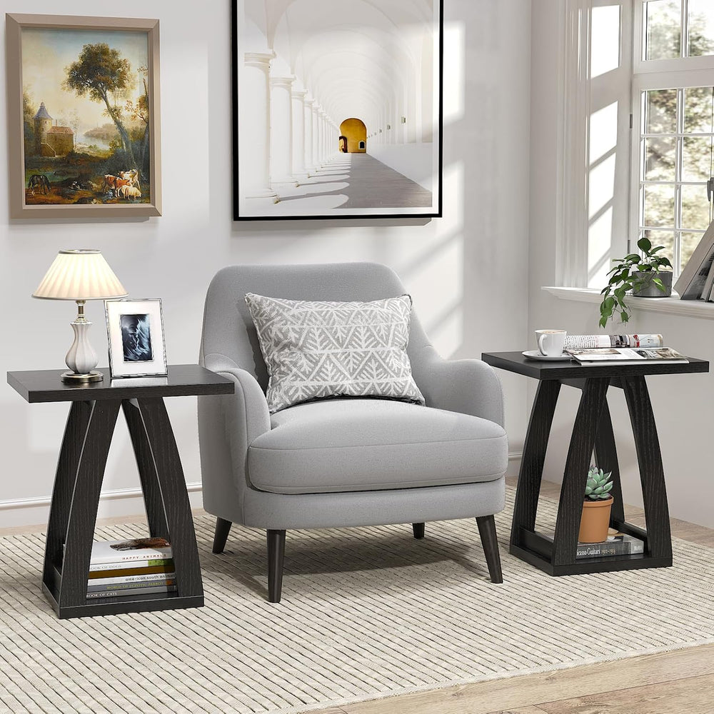 End Tables Living Room Set of 2. Side Tables Living Room. Side Table Beside S...