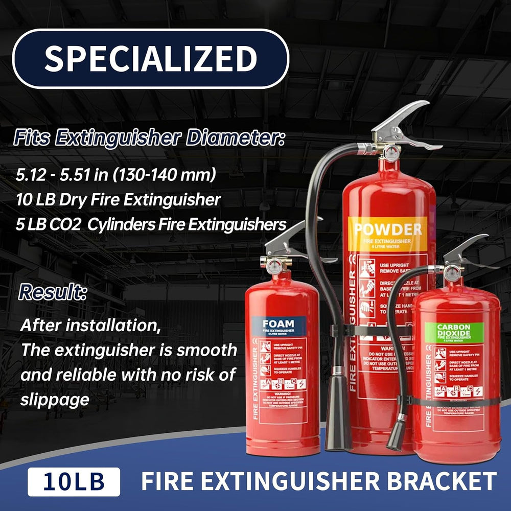 New 10 LB Fire Extinguisher Mount, Heavy Duty Fire Extinguisher Bracket St12 ...