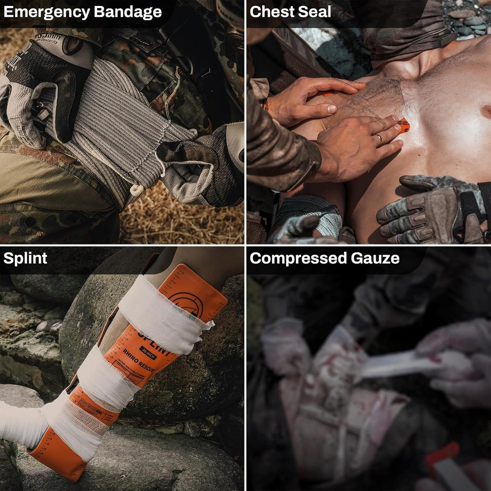 RHINO RESCUE IFAK Trauma Kit Pro with CAT Tourniquet (Camo)