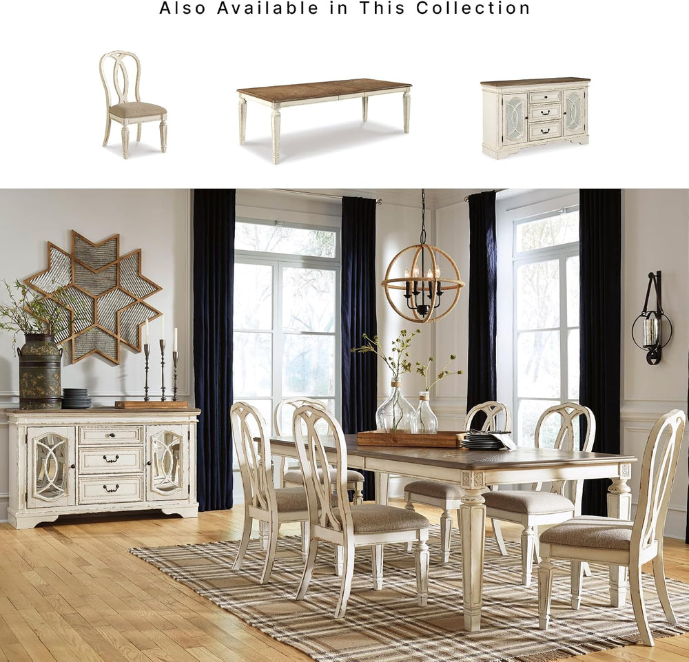 Signature Design by Ashley Realyn Dining Chairs, Set of 2, French Country