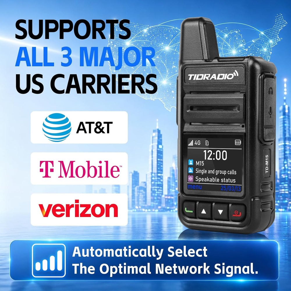 TIDRADIO Rapid Global Walkie Talkies 5000 Mile Long Range Poc radios, 4G LTE ...