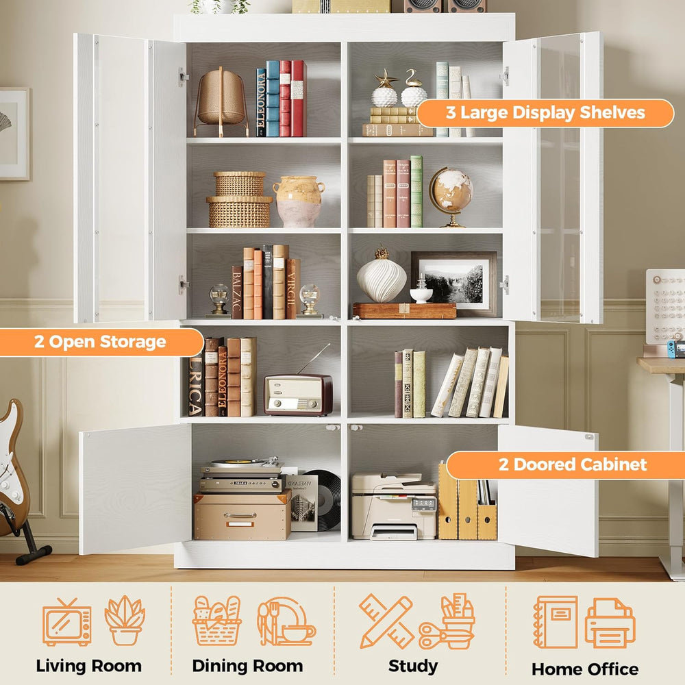 IRONCK Kitchen Pantry Cabinet, 70.7 Inch Tall Pantries, Pantry Cabinet with A...