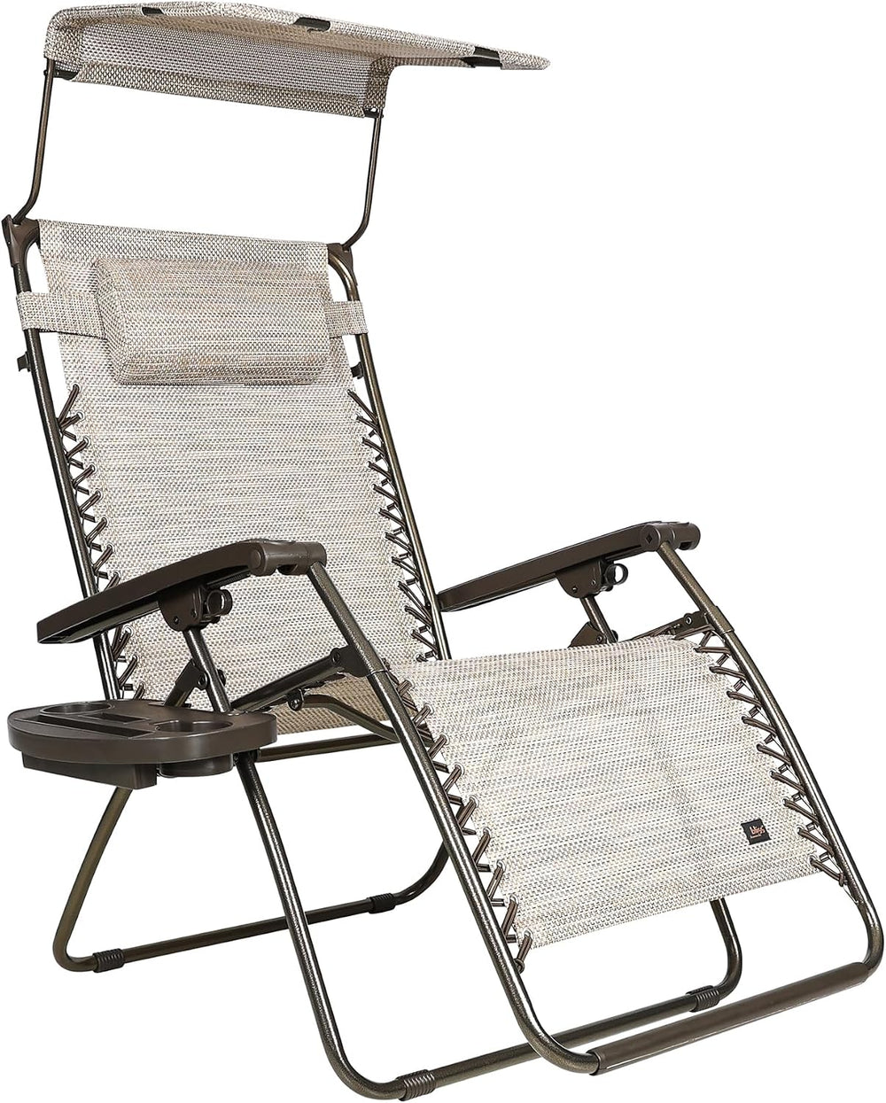 Bliss Hammocks 2 Pack 30" Wide XL Zero Gravity Outdoor Lounge Chair, Adj...