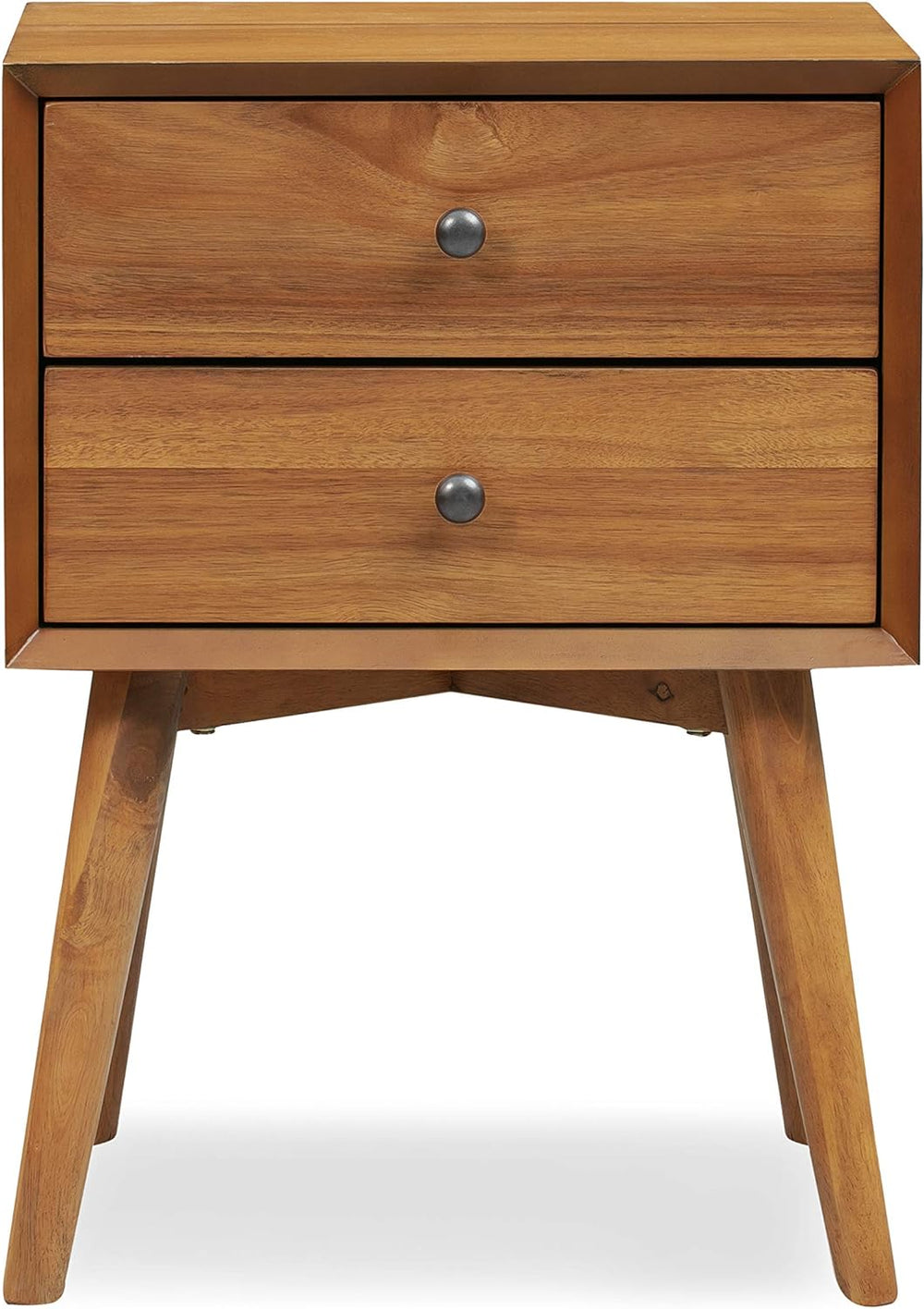 Poly & BARK Dorsey Nightstand - Mid-Century Modern Nightstand – Solid Woo...