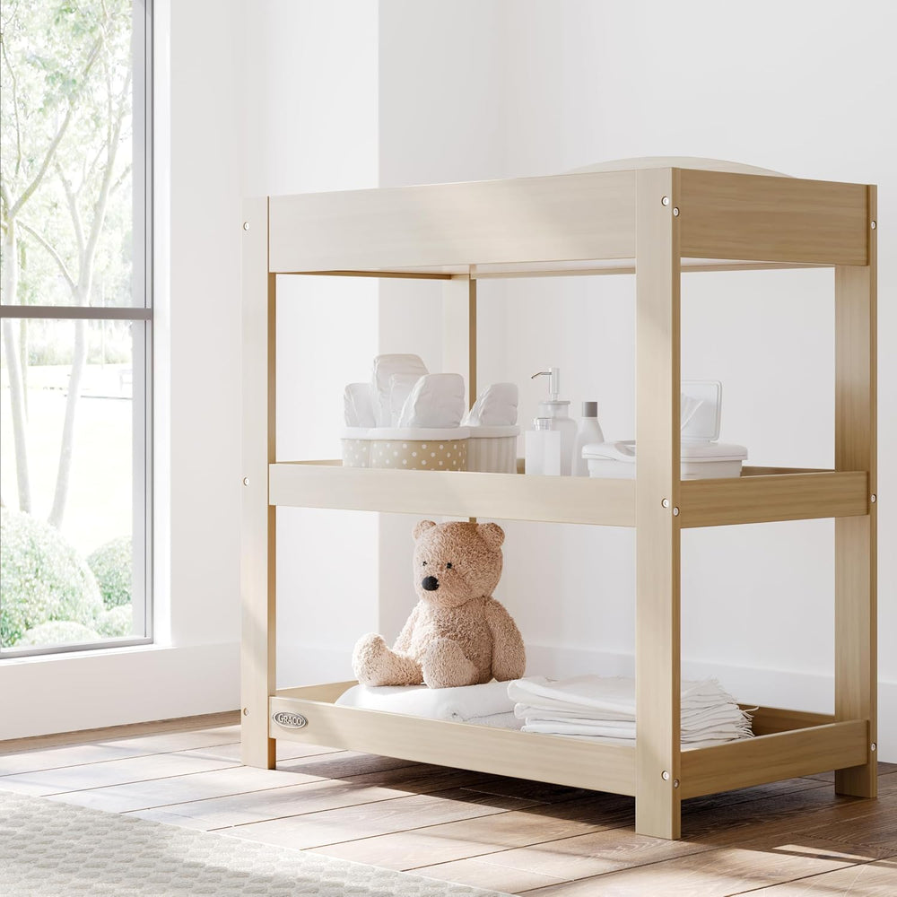 Graco Customizable Changing Table with Changing Pad, Driftwood