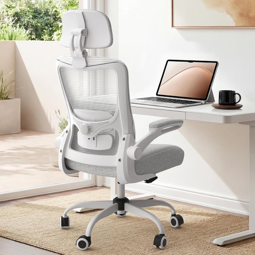Ergonomic Office Chair for Long Hours, Adjustable Padded Lumbar Support for L...