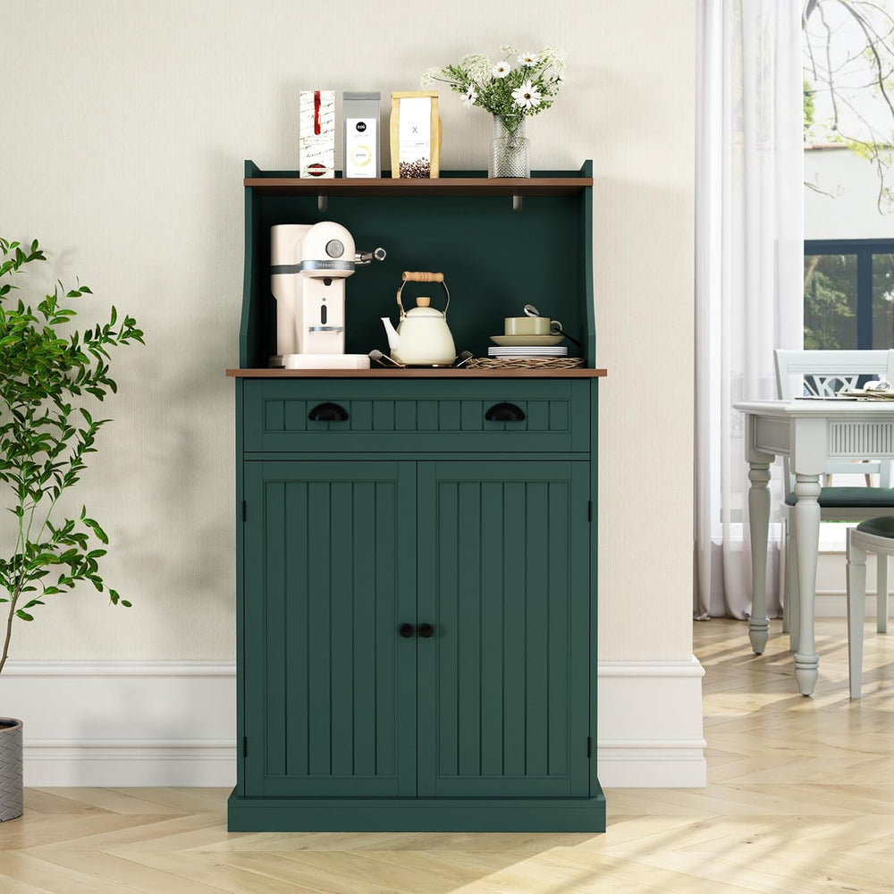 HOLTICO 54" Kitchen Pantry Storage Cabinet with Doors and Adjustable She...