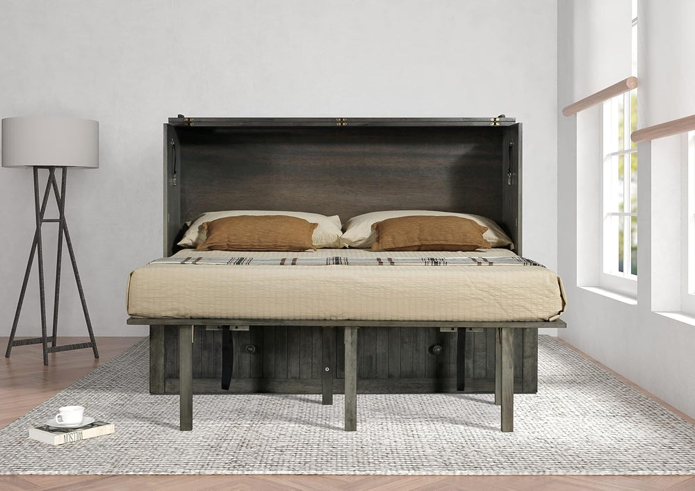 Mega Solutions Murphybedz Tuscany Murphy Cabinet Chest Bed with Charging Stat...