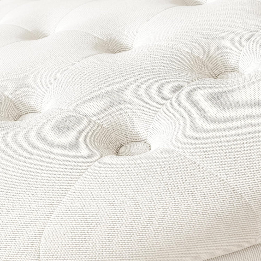30 Inch Round Storage Ottoman,Modern Tufted Ottomans,Circular Coffee Table wi...