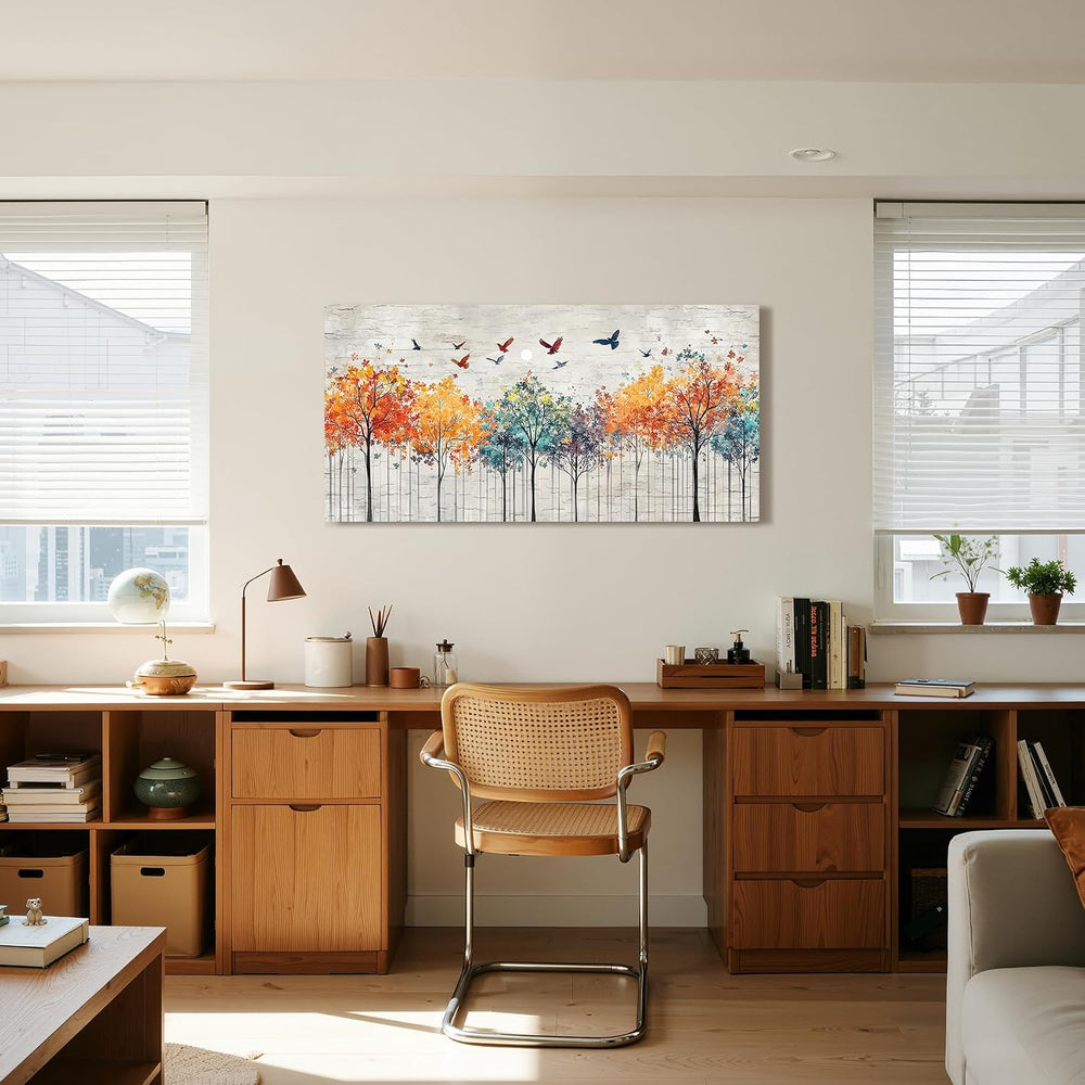 SERIMINO Forest Tree of Life Wall Art, Colorful Woodland Art Prints 20"x...