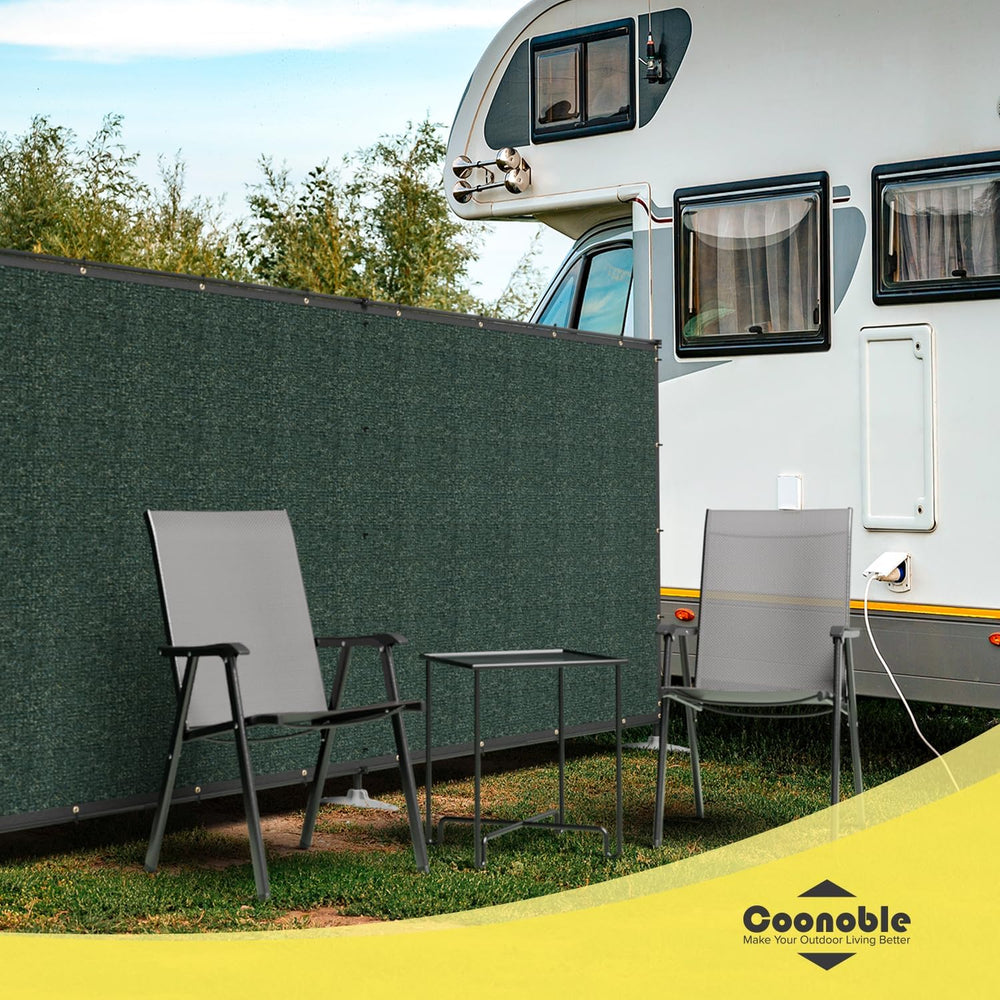 6' x 12' Green Outdoor Privacy Screen Freestanding 240 GSM Privacy Fe...