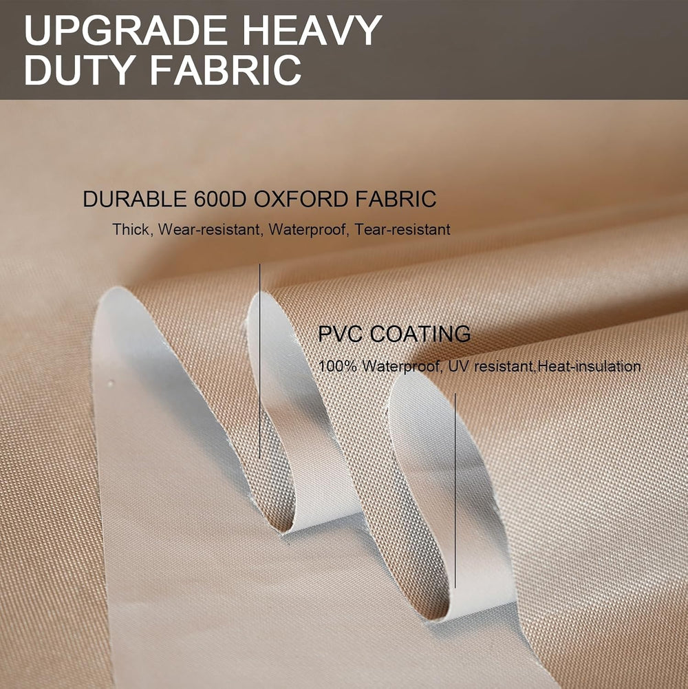 Patio Furniture Set Cover Waterproof Rectangular Heavy Duty 600D Outdoor Sect...