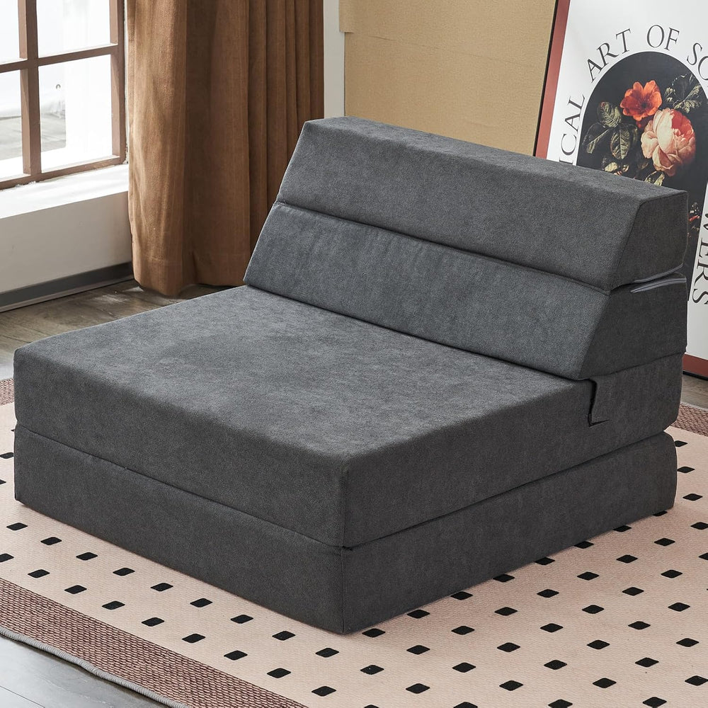 jela Foldable Sofa Bed Large Soft Foam Convertible Sleeper Chair Luxury Miss ...