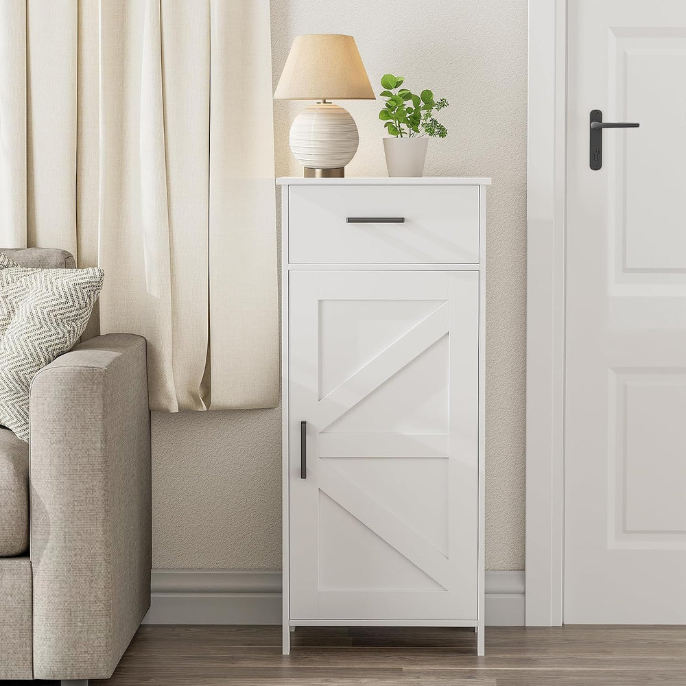 Bathroom Storage Cabinet with Drawer & Adjustable Shelf