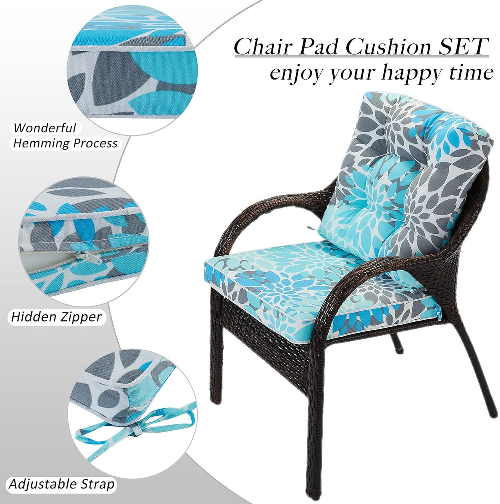 JMGBird Patio Seat Cushions Outside Chair Cushions for Outdoor Chairs