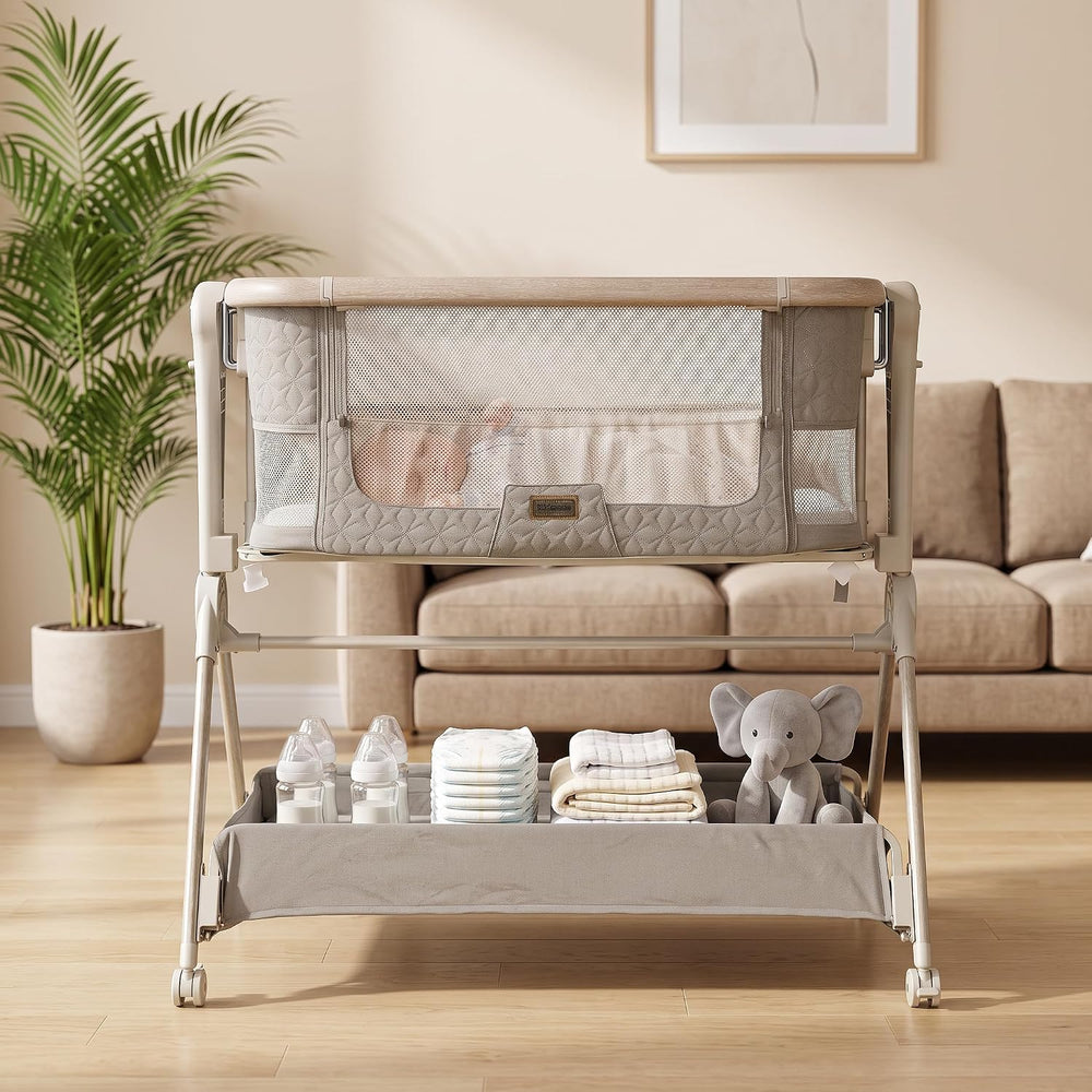 Bassinet Bedside Sleeper for Newborns, Tool-Free, Stable and Secure