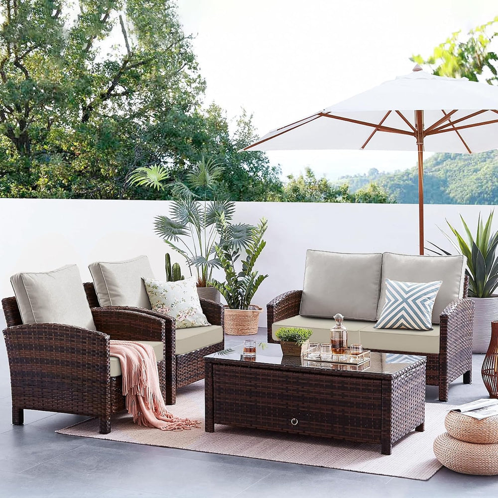 Favoyard Patio Chair Cushions 22 x 22 x 3 Inch Waterproof Outdoor Seat