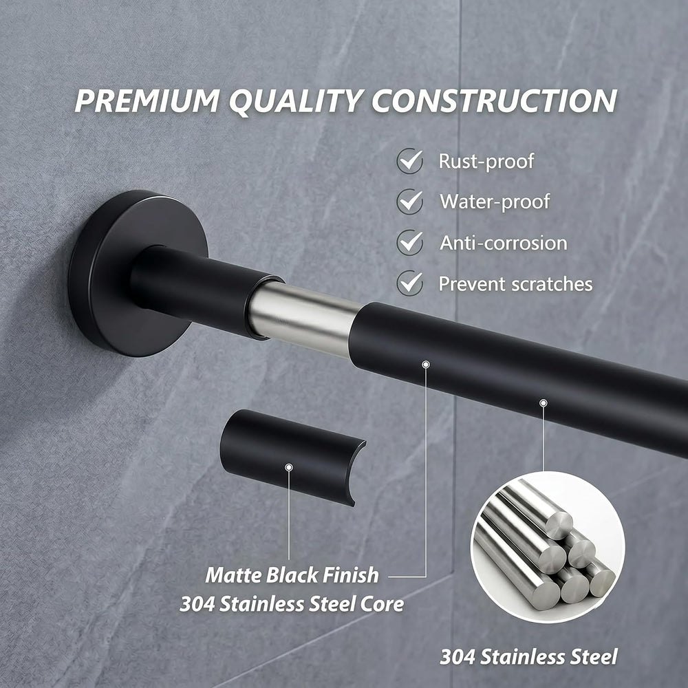 SEIDO Black Towel Bar 36 Inch One-Piece Design, SUS 304 Stainless Steel Towel...