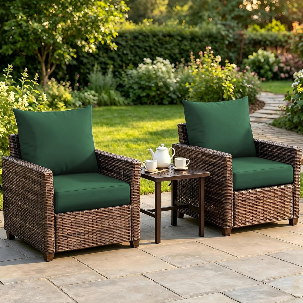 Deep Seat Patio Cushions Set of 1, 24x24x5.75 Inch, Waterproof Outdoor Chair ...