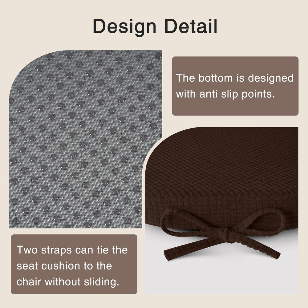 OVOV Windsor Chair Cushions for Dining Chairs Set of 4 16.5"x15.5" ...