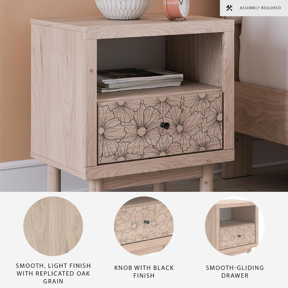 Signature Design by Ashley Birkmore Nightstand Bedside Charging Station with ...