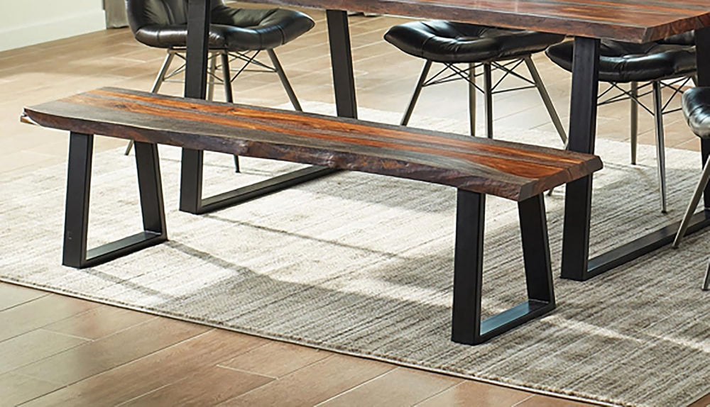 Coaster Home Furnishings - Ditman - 70-Inch Live Edge Wood Dining Bench - Rus...