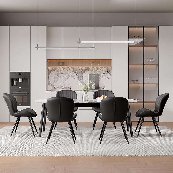 Nalupatio Dining Chairs Set of 2, Modern Dining Room Chairs Comfy Backrest Th...