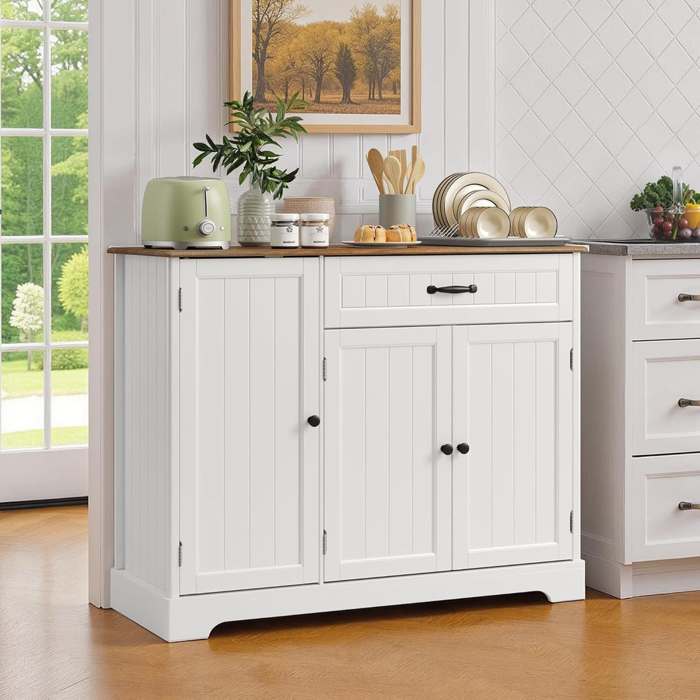 Ahomly Buffet Cabinet, Coffee Bar, Sideboard Cabinet with Internal Storage Sh...