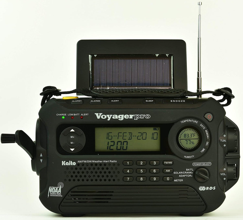 Kaito KA600L 5-Way Powered Emergency AM/FM/SW NOAA Weather Alert Radio with S...