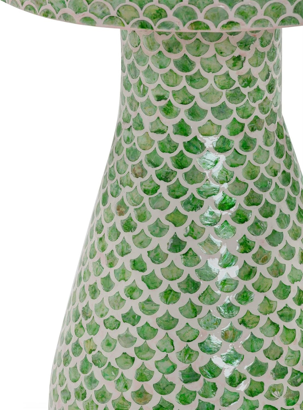 Tov Furniture Halio Green Shell Side Table