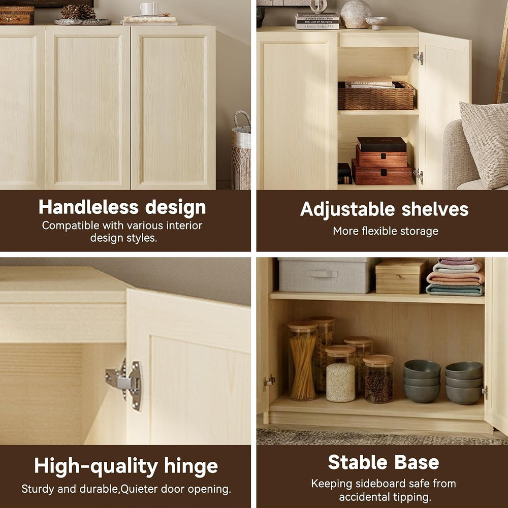 FENSULN Modern Sideboard Accent Buffet Storage Cabinet Display Buffet Cabinet...