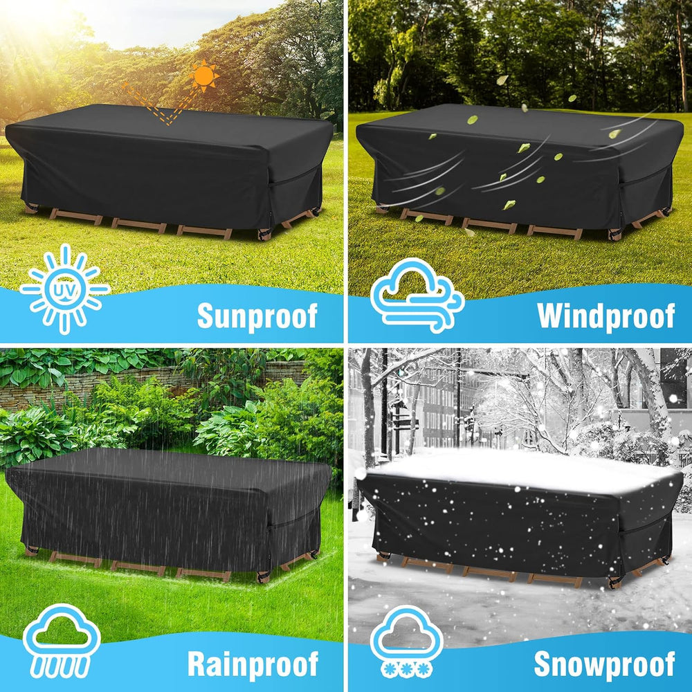 Patio Furniture Covers Waterproof Outdoor Table Cover 88"L x 62"W x...