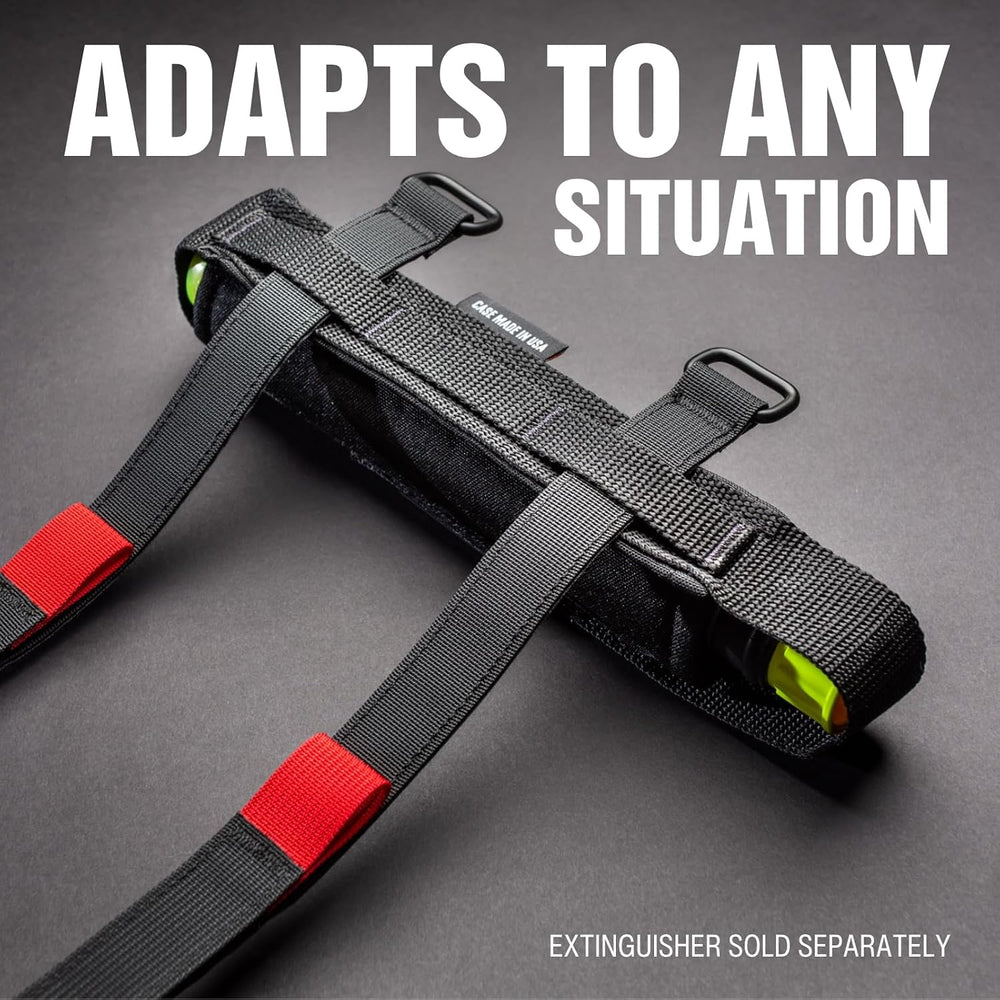 Element Fire Extinguisher Mount, Tactical, Sleeve/Straps, Hook and Loop, Nylo...