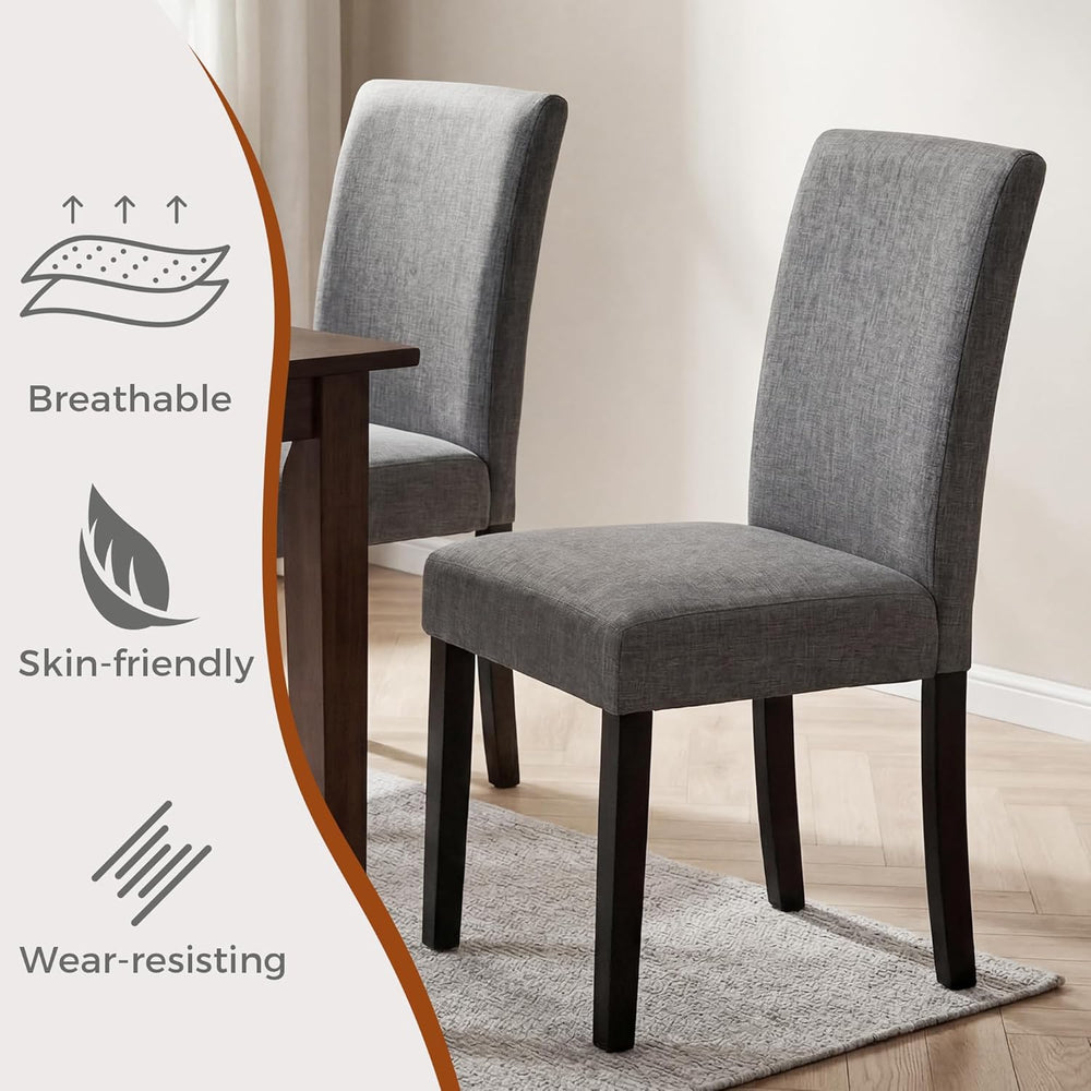 Modern Fabric Dining Chairs,Elegant Design Kitchen & Dining Room Chairs w...