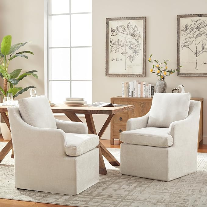 VKNOW Upholstered Dining Chairs Set of 2, Modern Kitchen Chairs Dinner Chairs...