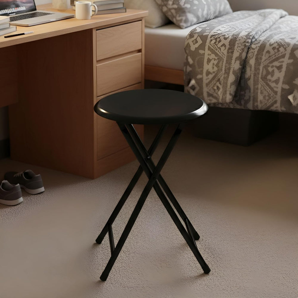 Folding Stool - Portable Backless 18-Inch Stool with 225lb Capacity, Single |...