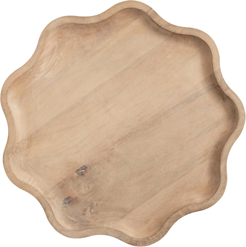 Kate and Laurel Alezar Modern Wooden Round Side Table, 15 x 15 x 22, Light Na...