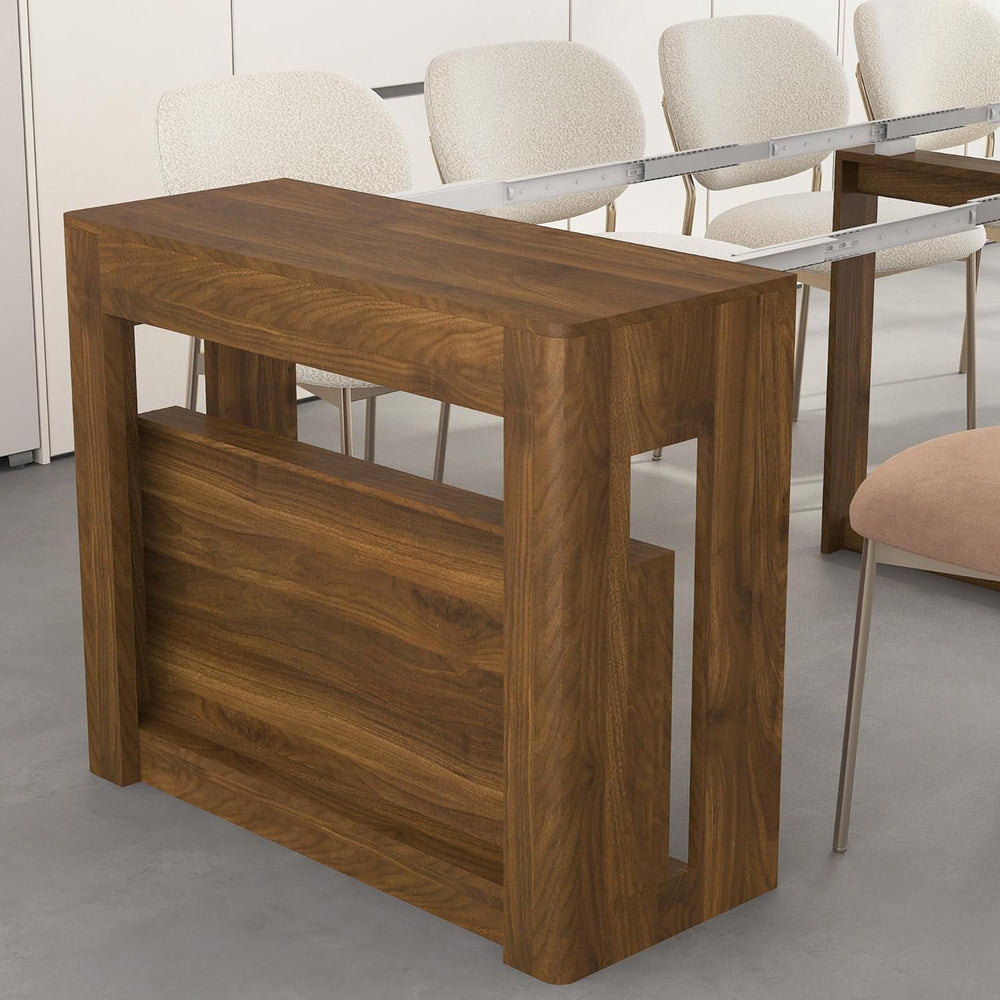 Extendable Dining Room Table for 1-10, 29.9"-108.7" Modern Farmhous...