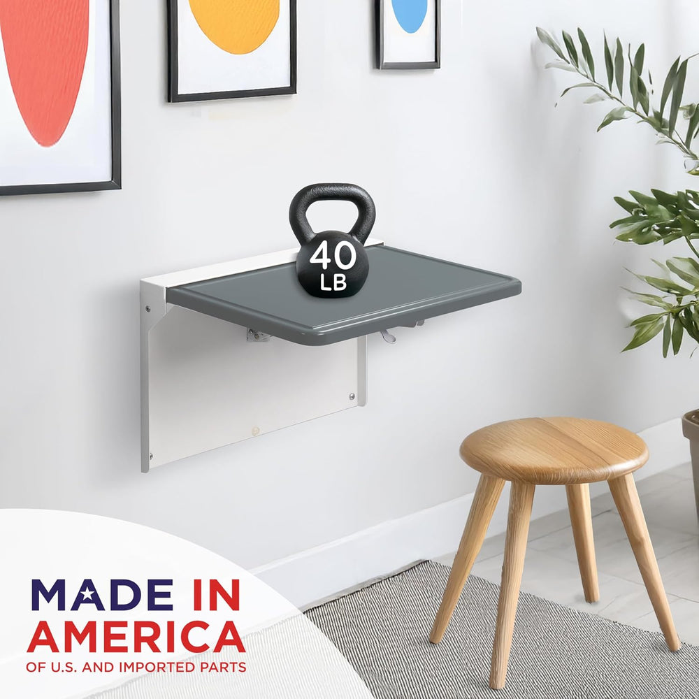 Carstens WALLAdesk™ Mini Wall Mounted Desk - Surf, 16.87 x 10.62, Durable, Pr...
