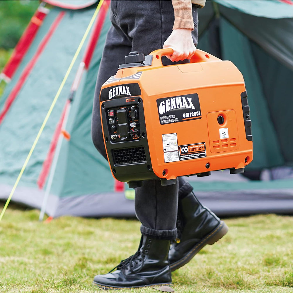 GENMAX Portable Generator,1200W Ultra-Quiet Gas Engine, EPA Compliant, Eco-Mo...