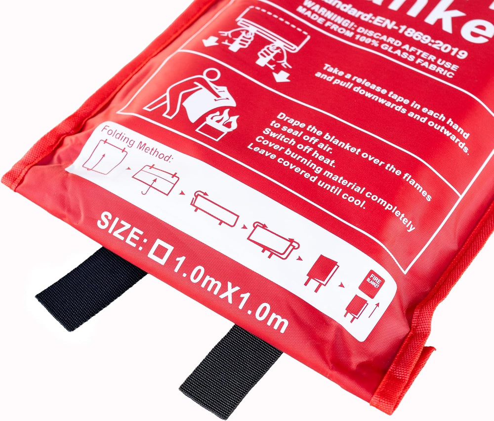 FireAvert Emergency Fire Blanket for Home and Kitchen – Fire Safety Blanket f...