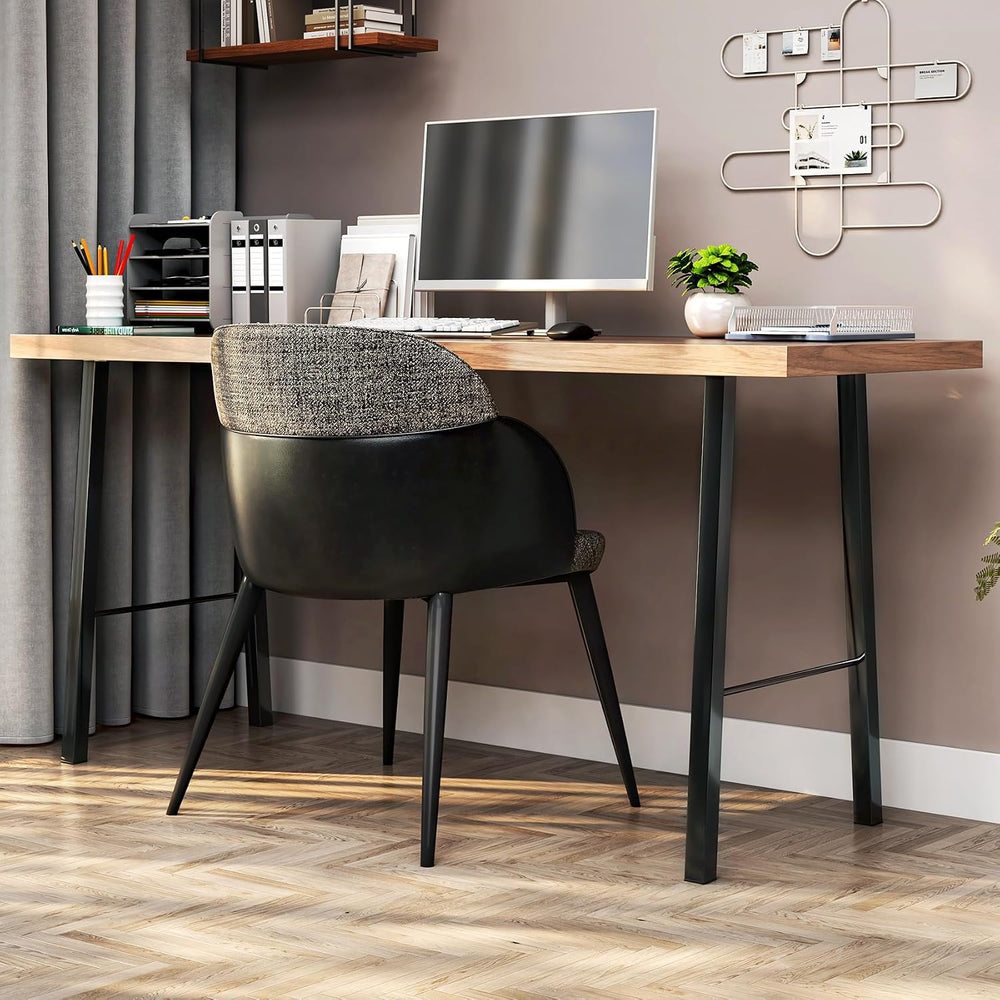 TC-HOMENY 34 inches Bar Table Legs Set of 2 Furniture Legs Bench Metal Legs I...
