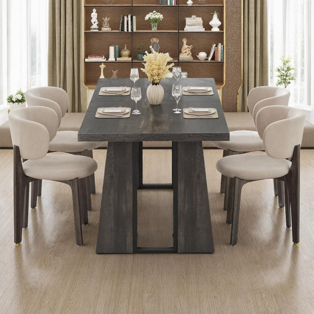 YITAHOME 70.86 Inch Dining Table for 6-8 People, Wooden Farmhouse Rectangular...