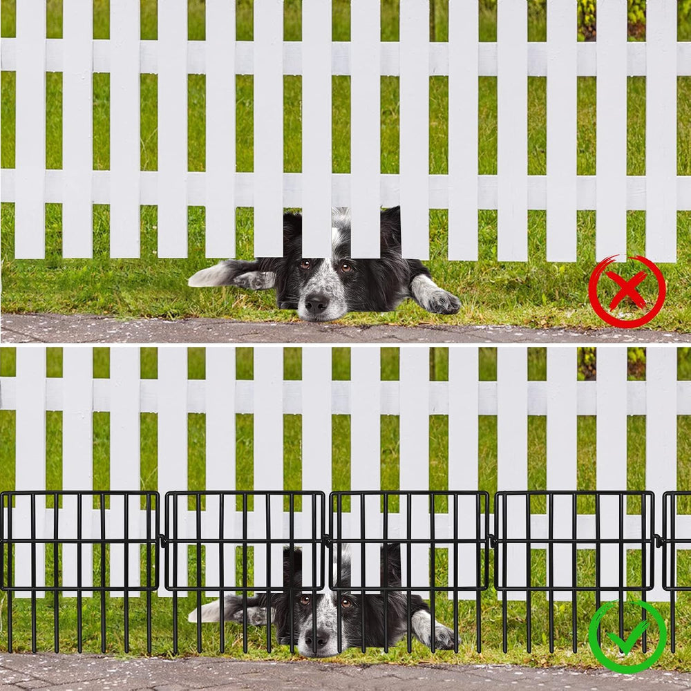Getlay 22 Pack Animal Barrier Fences, 1.5" Gap No Digging Garden Fence P...