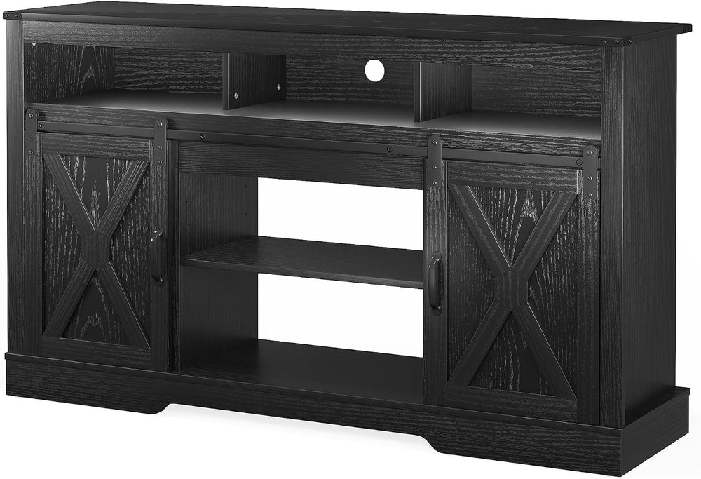 FansaFurn Farmhouse TV Stand for 65+ Inch TV | 34" Entertainment Center ...