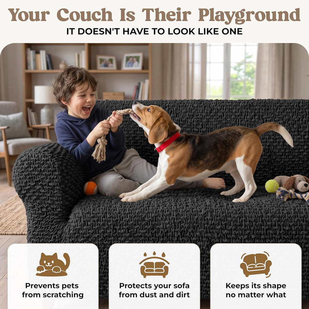 PAULATO Stretch Sofa Slipcovers – Soft Elastic Fabric Couch Cover for Armchai...