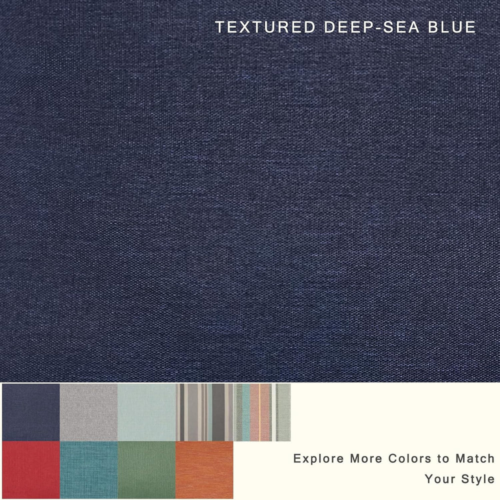 Outdoor Cushions for Patio Furniture,Waterproof,22x24,Deep Blue