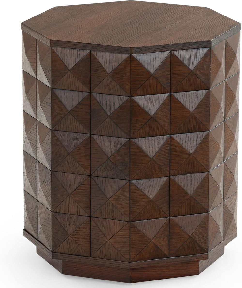 SAFAVIEH Couture Collection - Patty Walnut Accent Table, Octagonal Side Table...